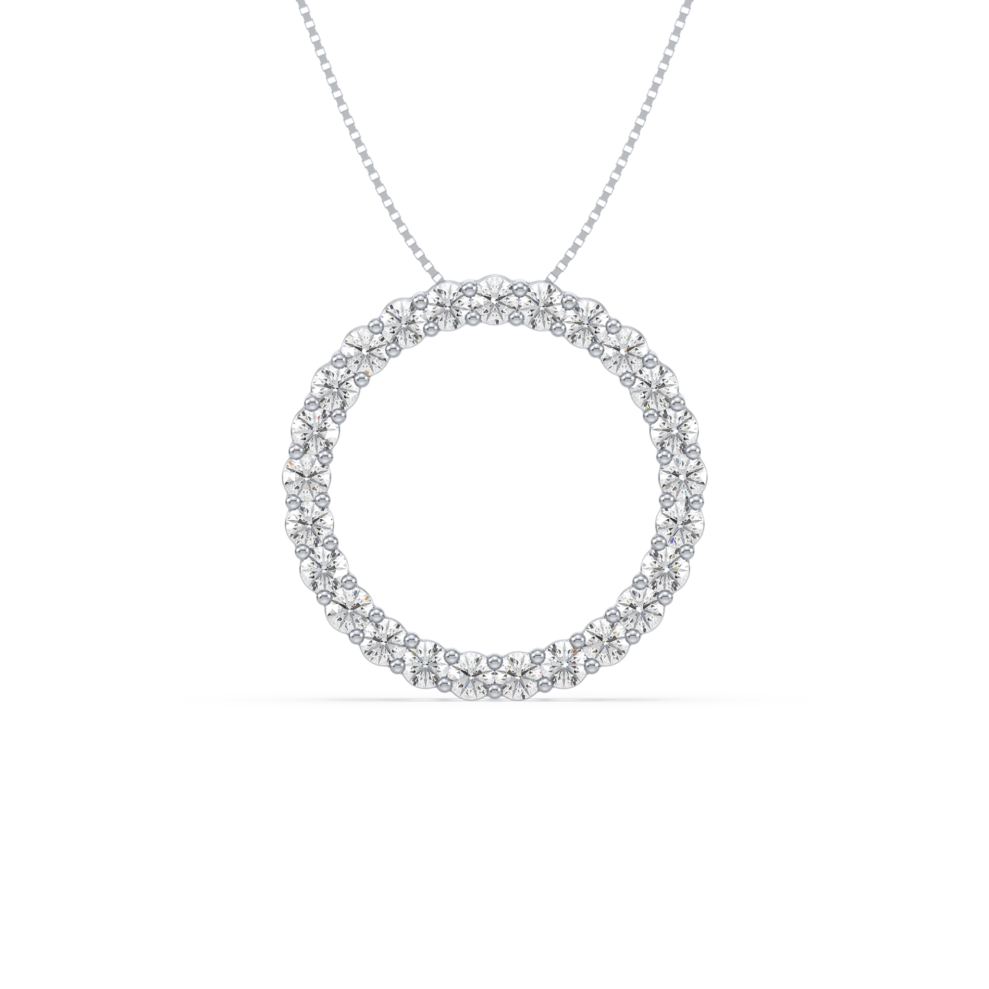 Lab-Grown Diamond Eternity Circle Pendant