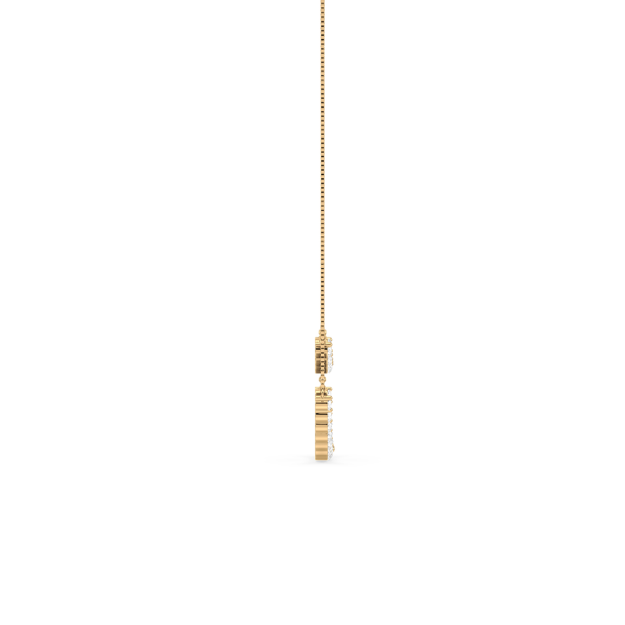 1 Carat Lab-Grown Double Diamond Necklace