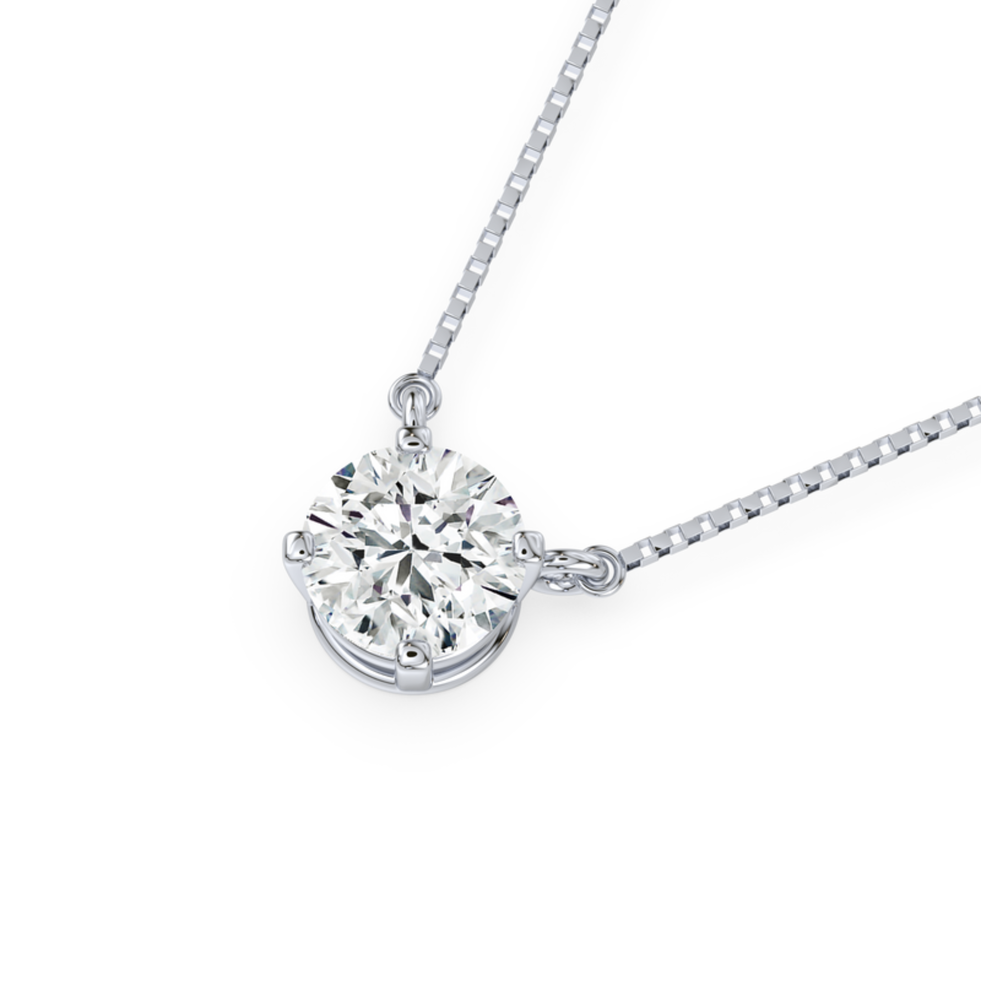 Solitaire Floating Lab-Grown Diamond Pendant