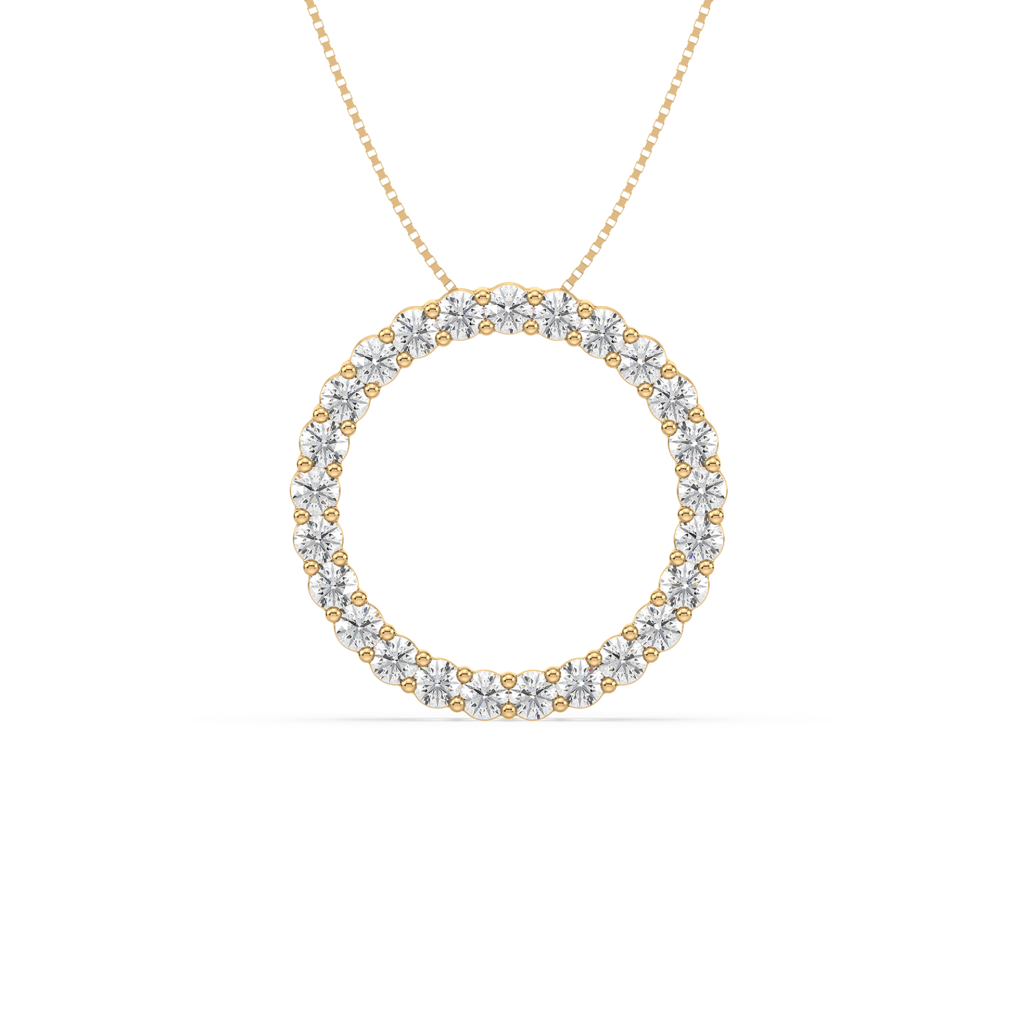Lab-Grown Diamond Eternity Circle Pendant