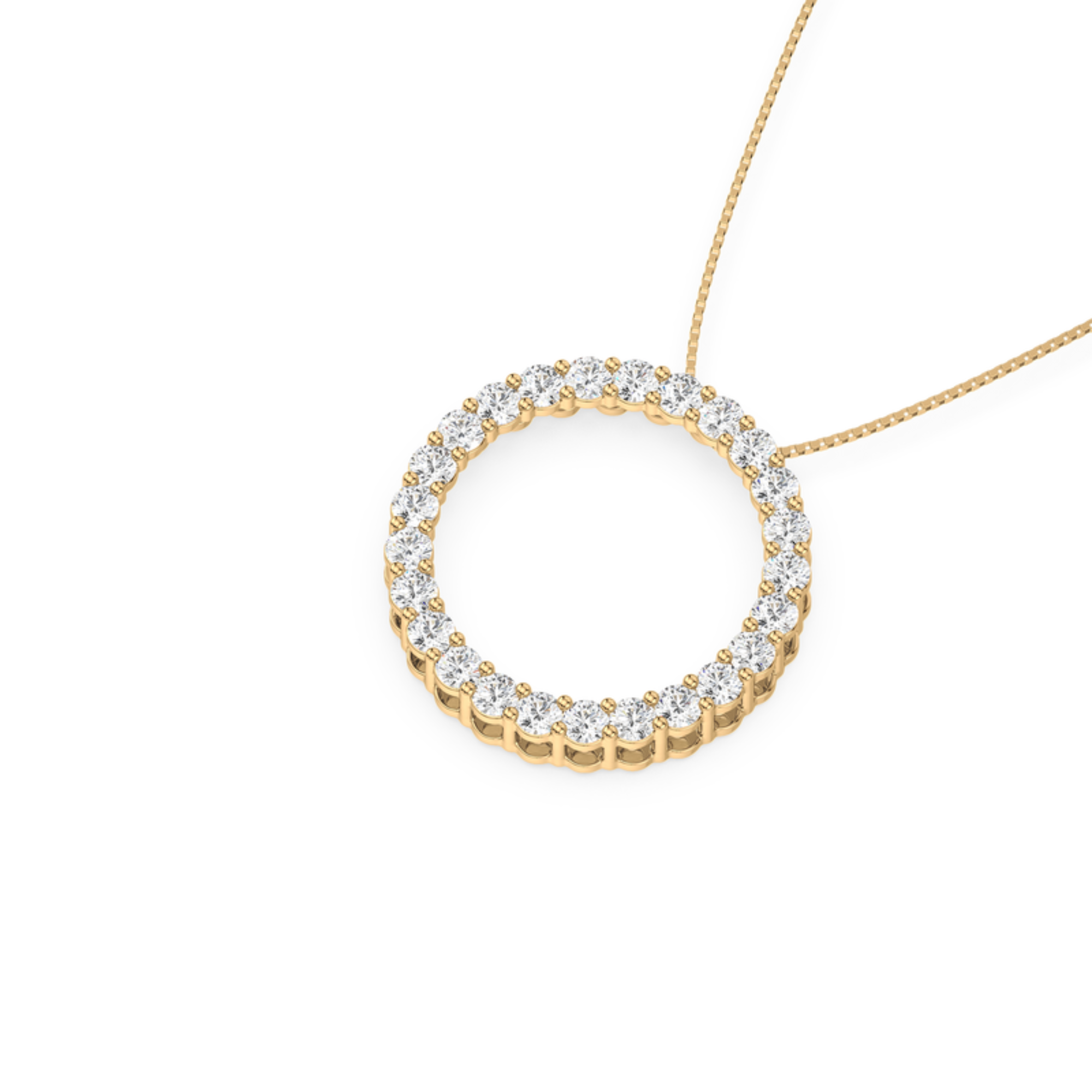 Lab-Grown Diamond Eternity Circle Pendant