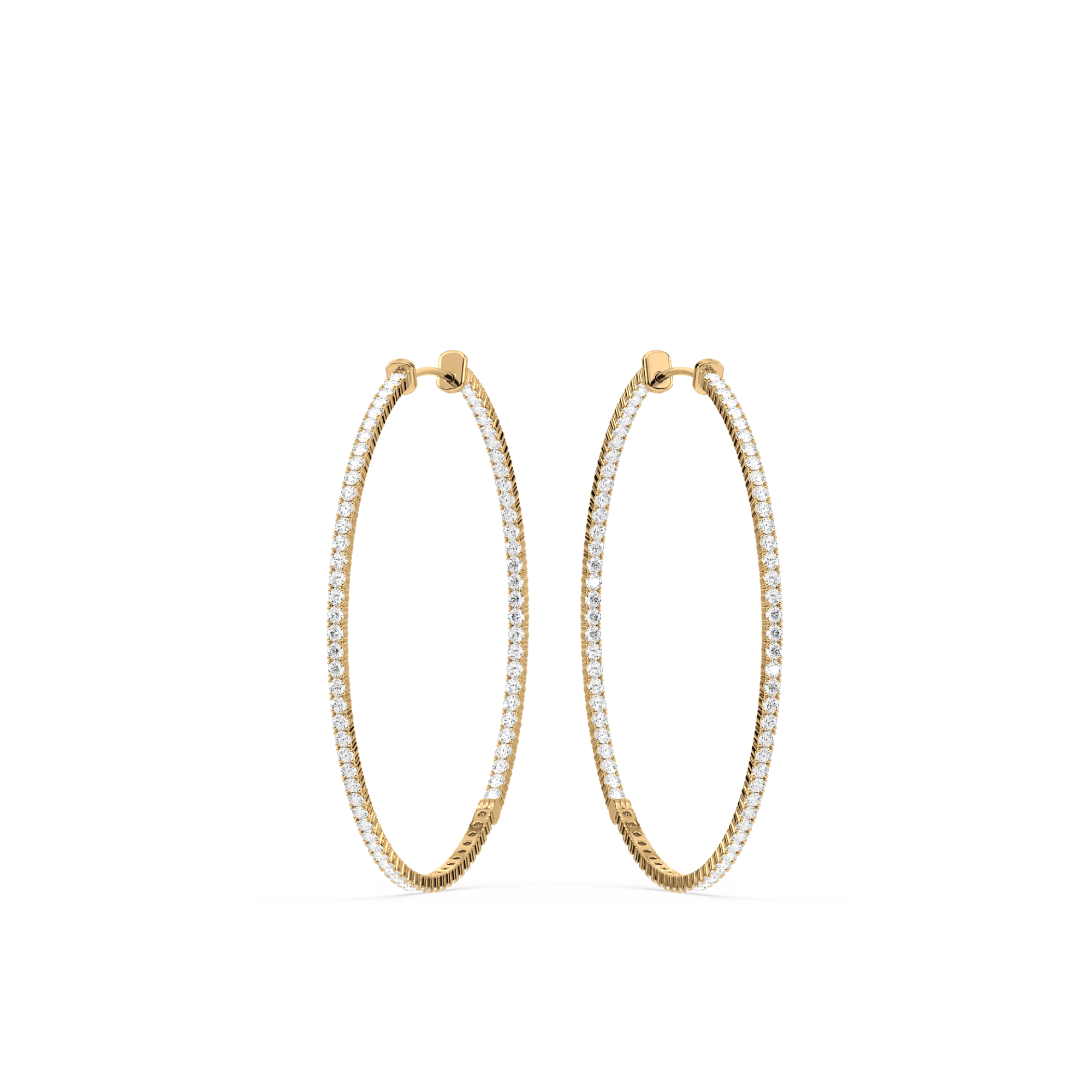 1 Carat Halo Style French-Set Lab-Grown Diamond Stud Earrings