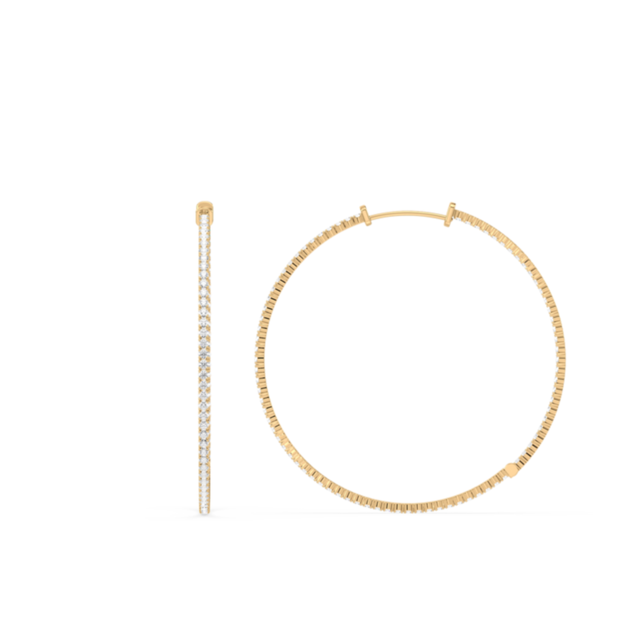 1 Carat Halo Style French-Set Lab-Grown Diamond Stud Earrings