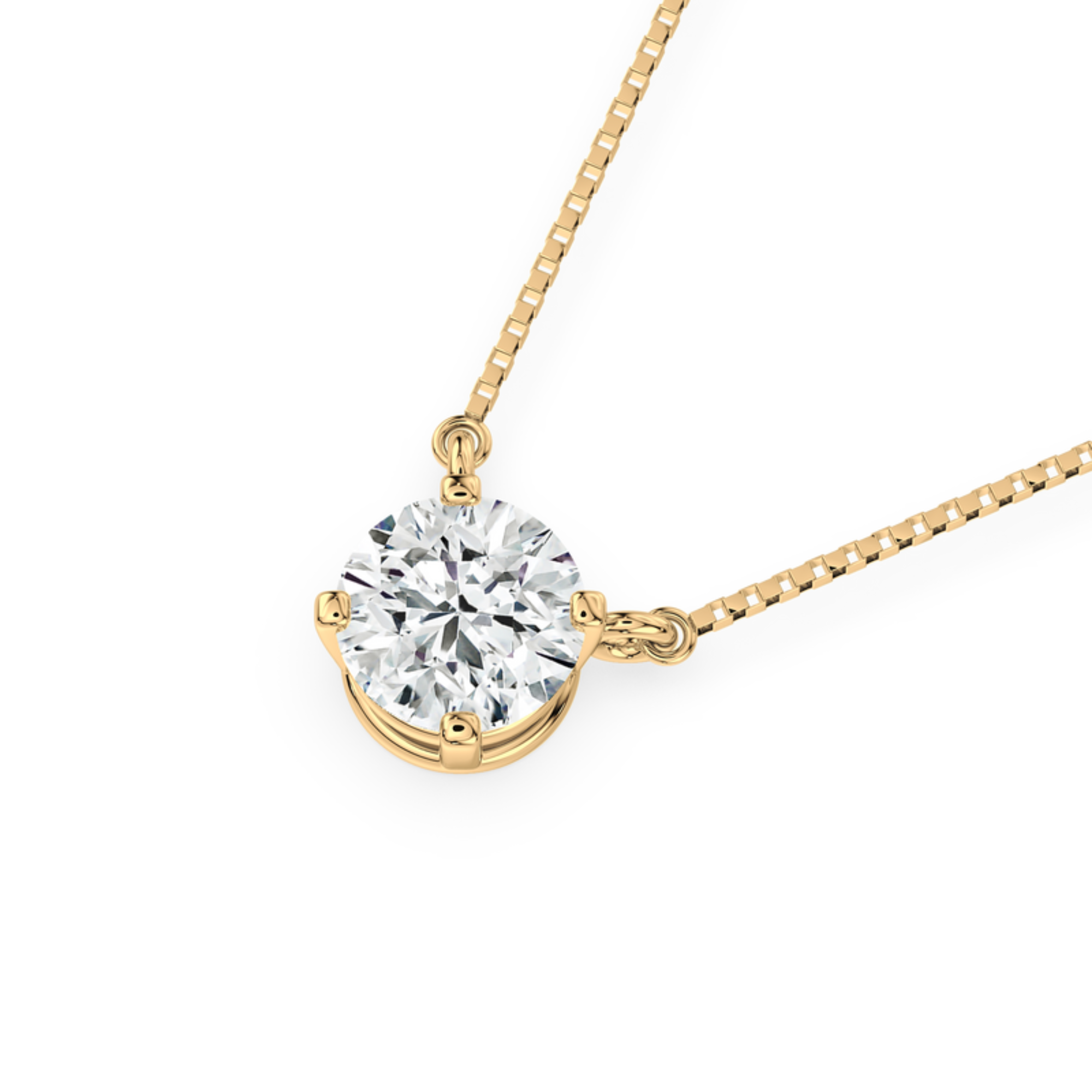 Solitaire Floating Lab-Grown Diamond Pendant