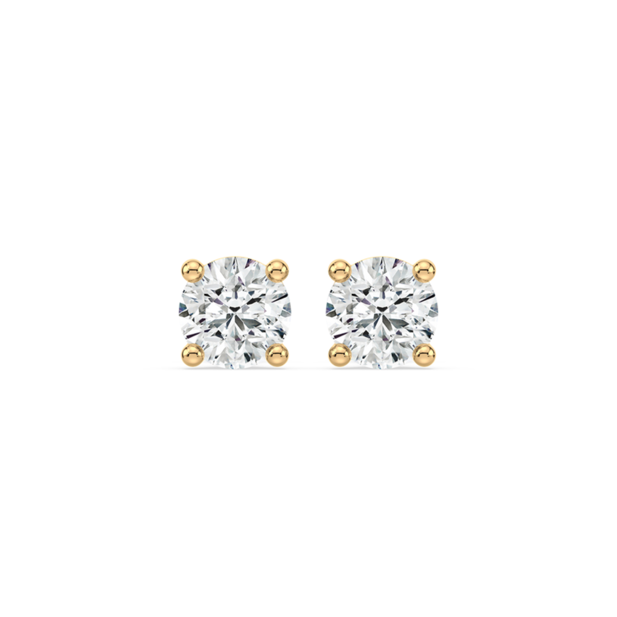 4 Prong Lab-Grown Diamond Stud Earrings