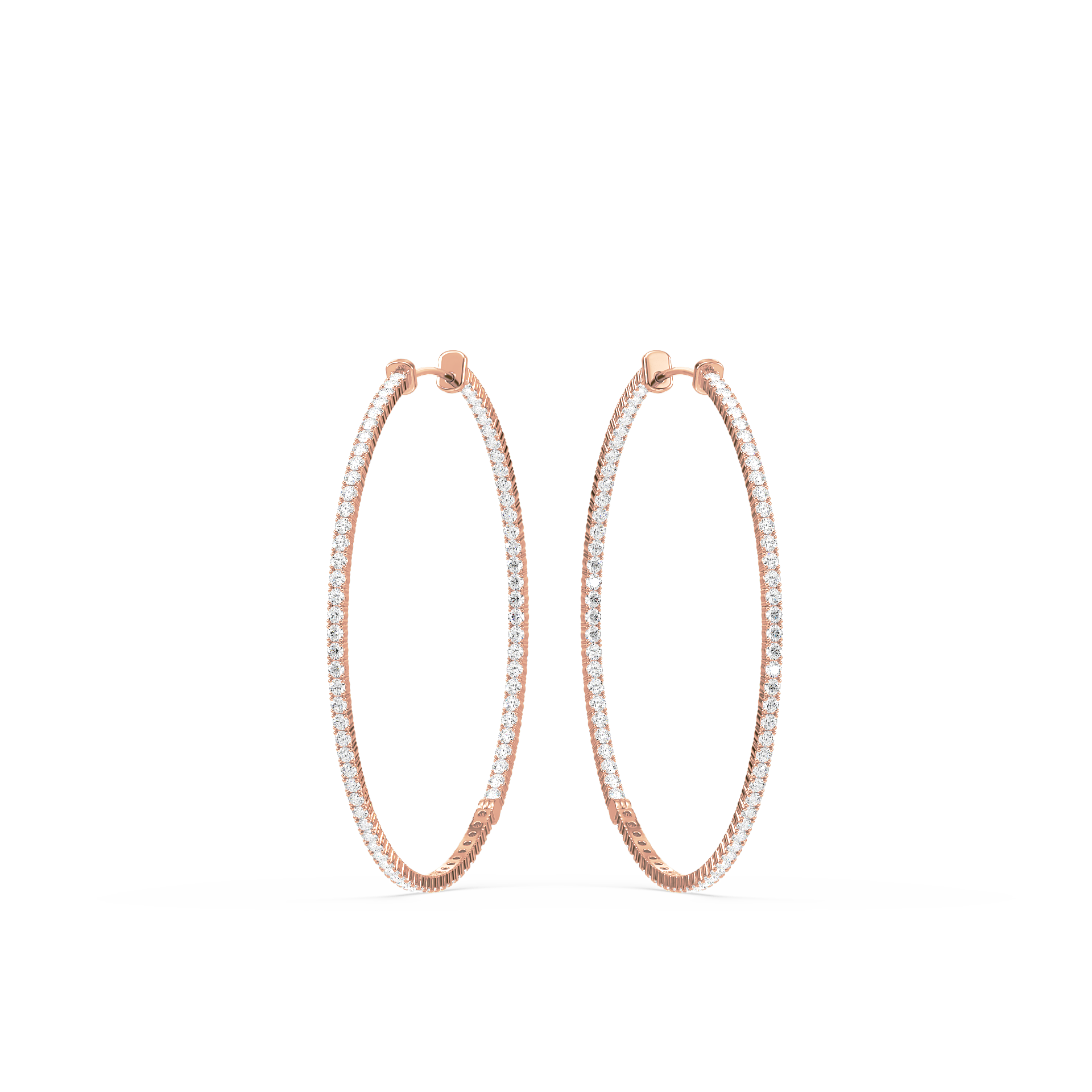 1 Carat Halo Style French-Set Lab-Grown Diamond Stud Earrings
