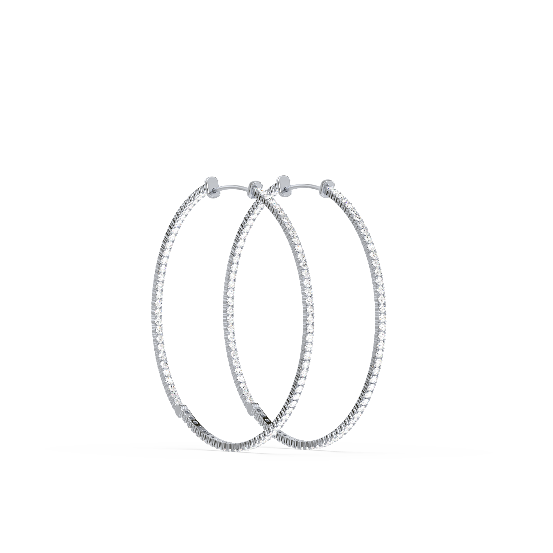 1 Carat Halo Style French-Set Lab-Grown Diamond Stud Earrings