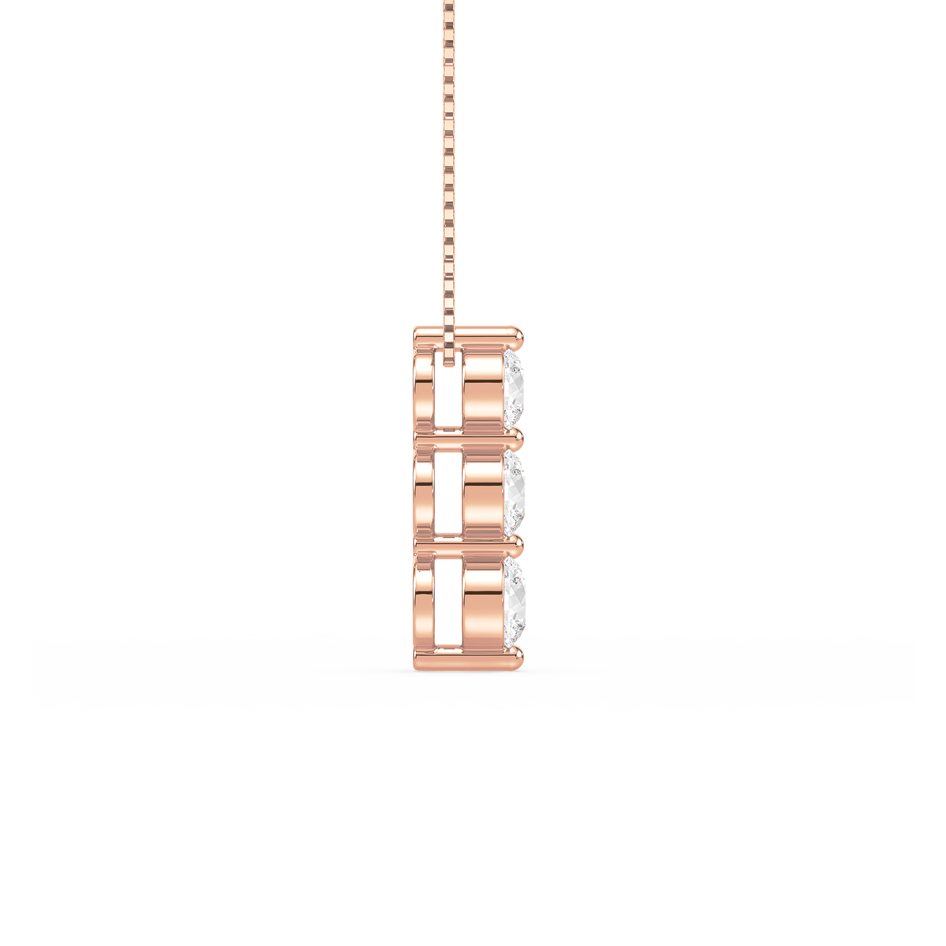 1 Carat Three-Stone Graduated Diamond Pendant