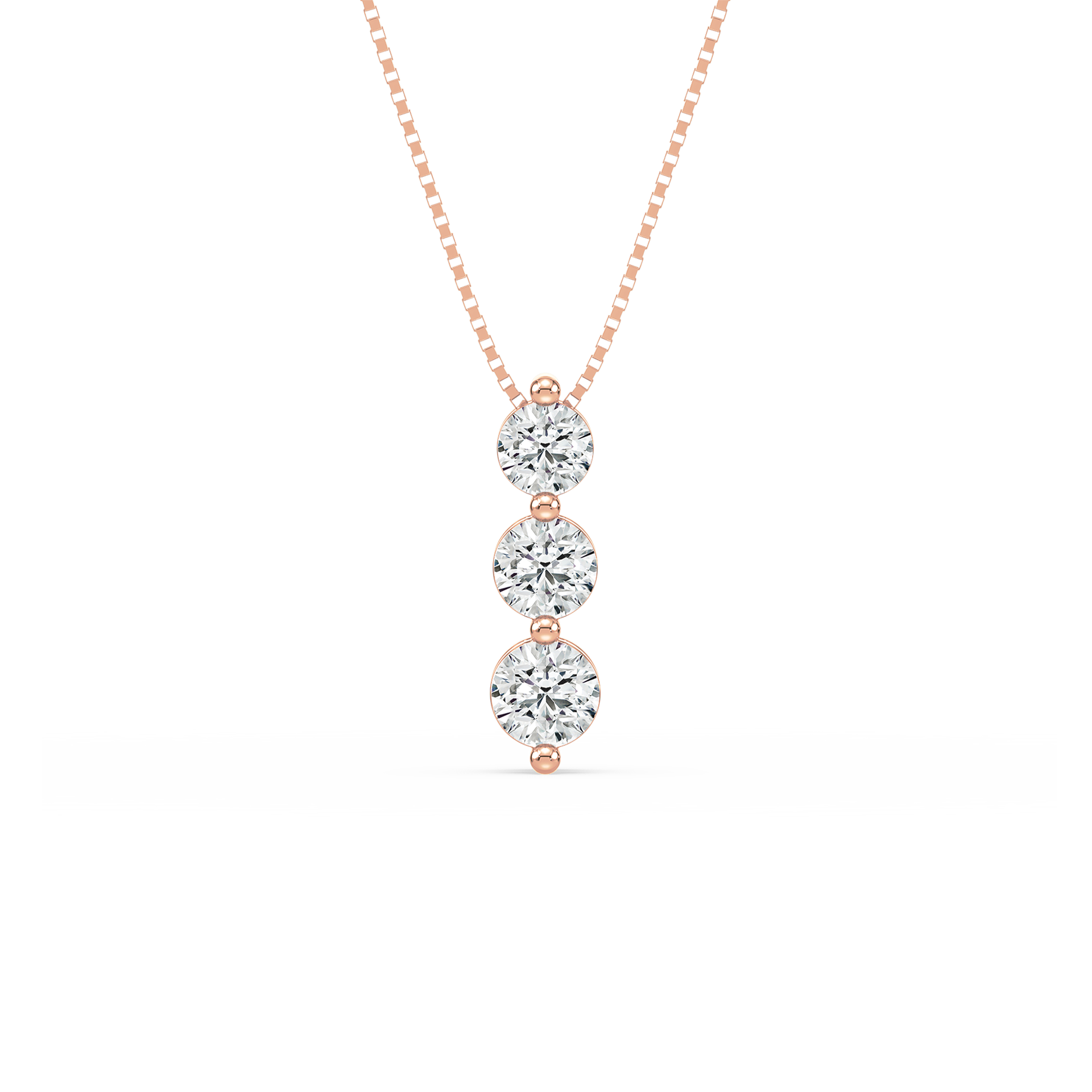 1 Carat Three-Stone Graduated Diamond Pendant
