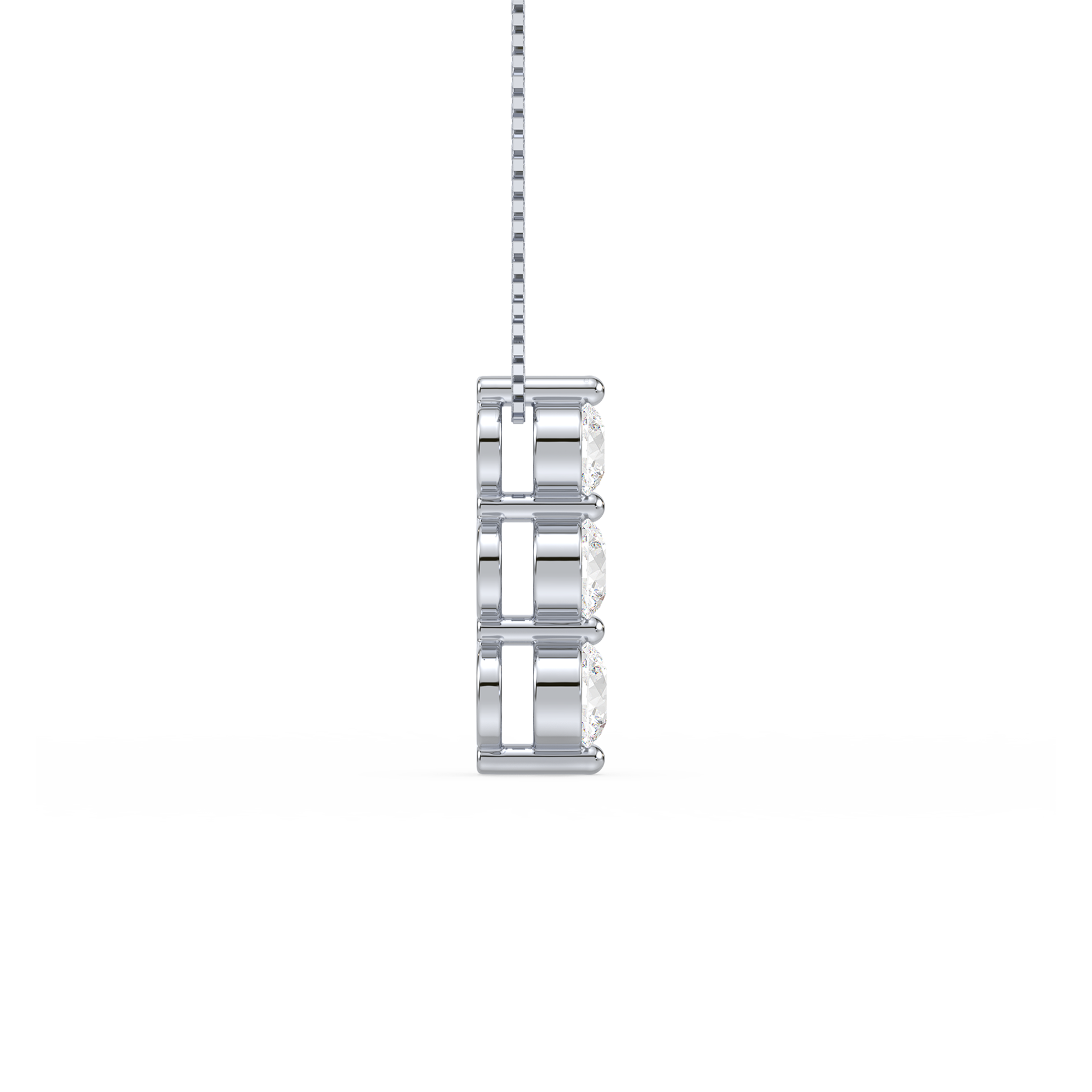 1 Carat Three-Stone Graduated Diamond Pendant