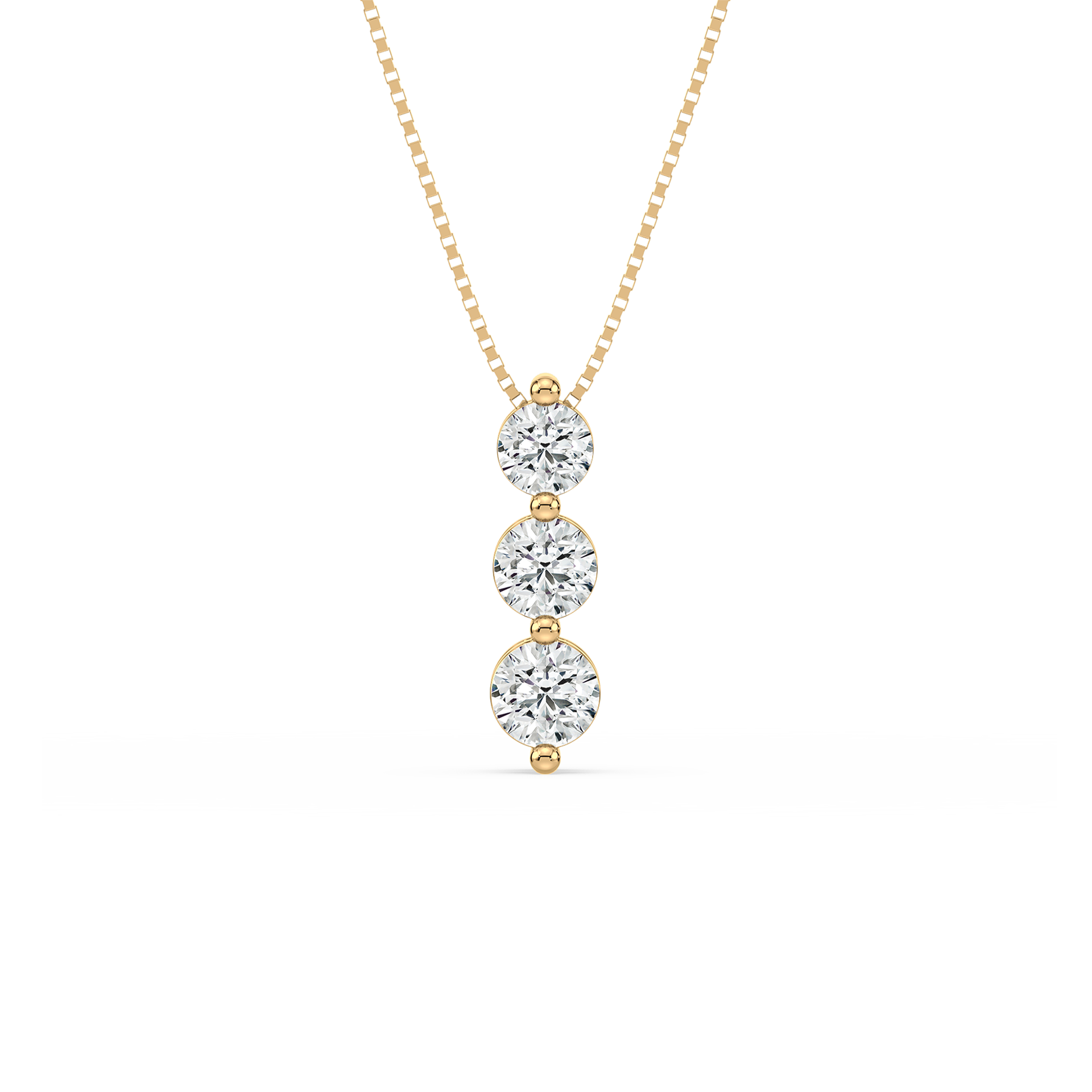 1 Carat Three-Stone Graduated Diamond Pendant
