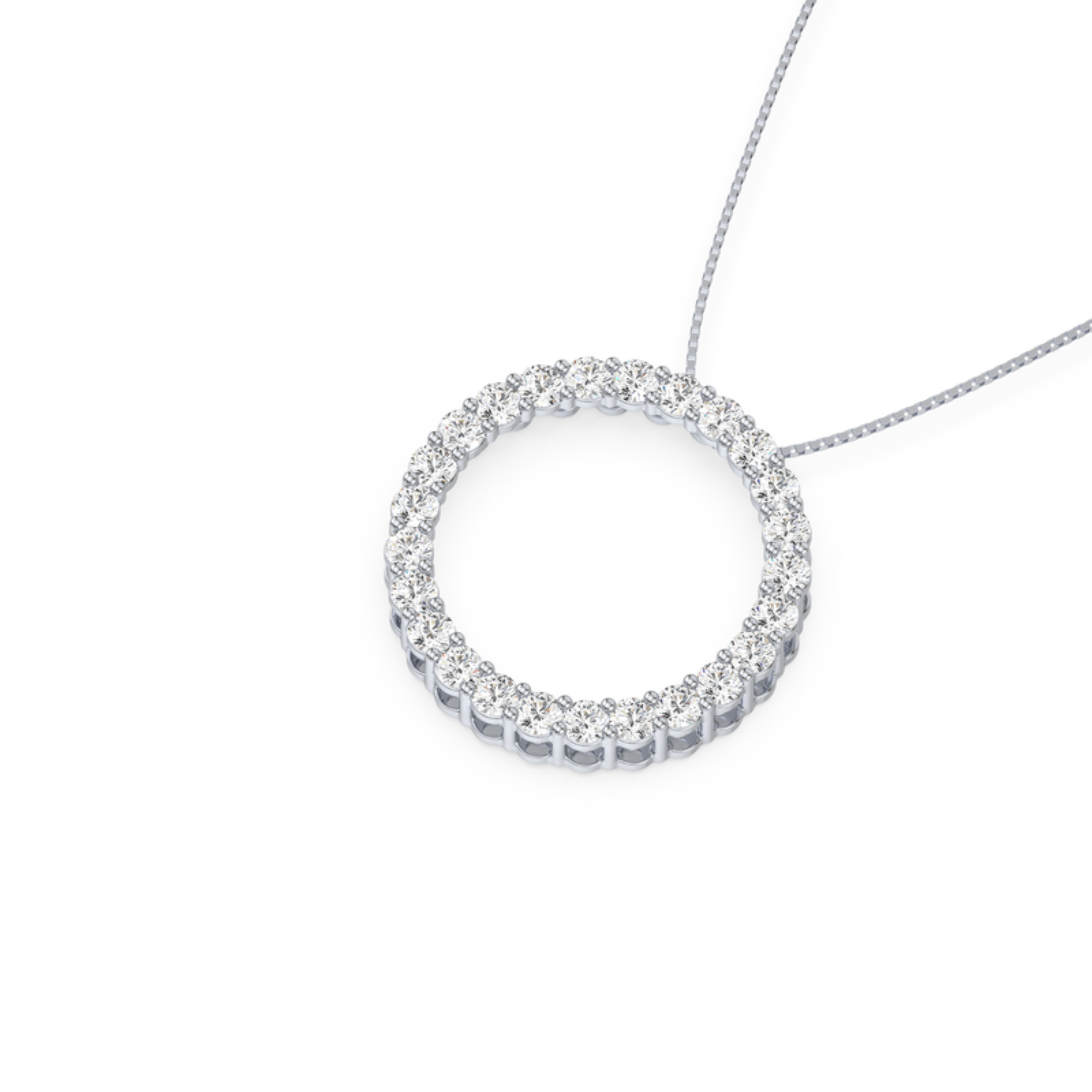 Lab-Grown Diamond Eternity Circle Pendant