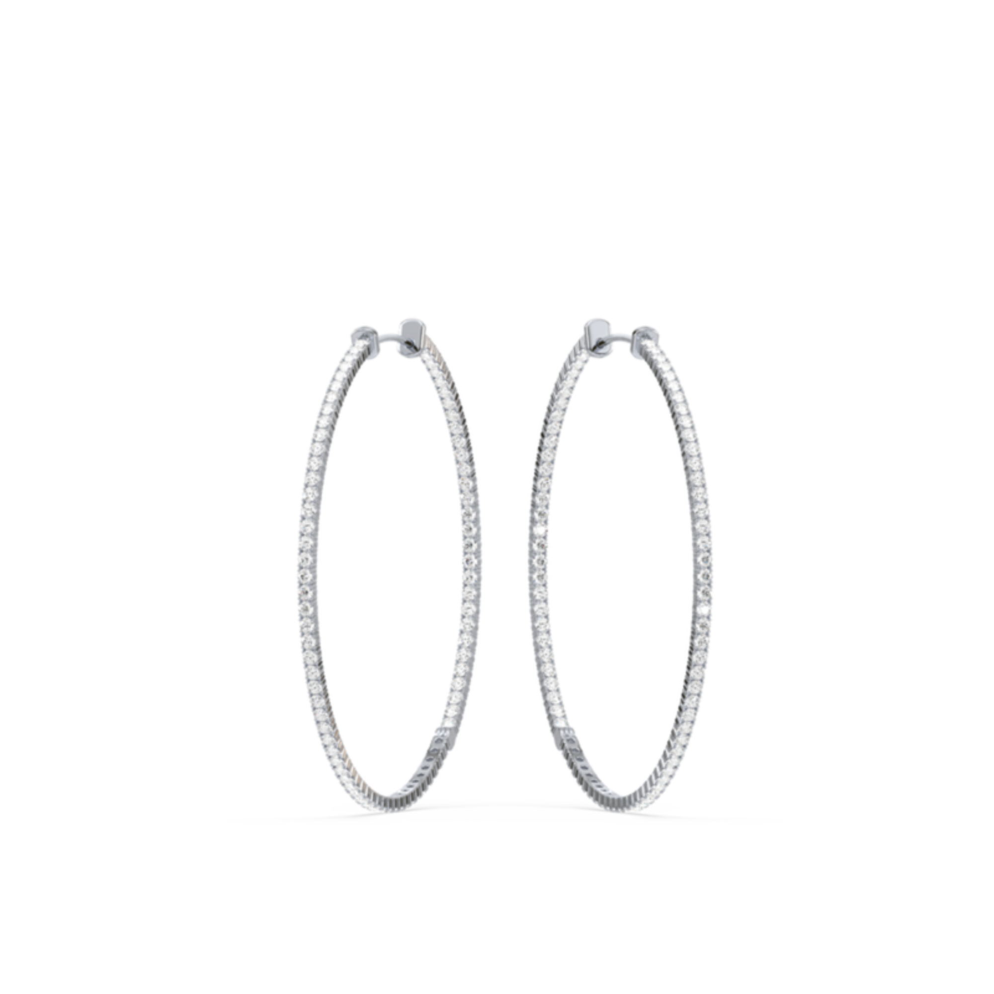 1 Carat Halo Style French-Set Lab-Grown Diamond Stud Earrings