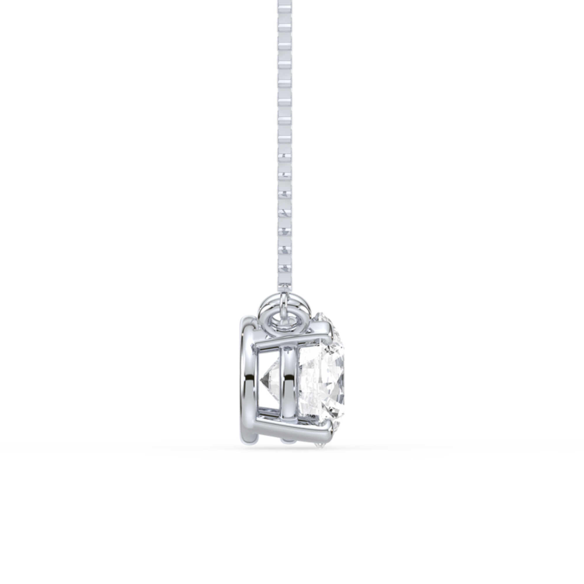 Solitaire Floating Lab-Grown Diamond Pendant