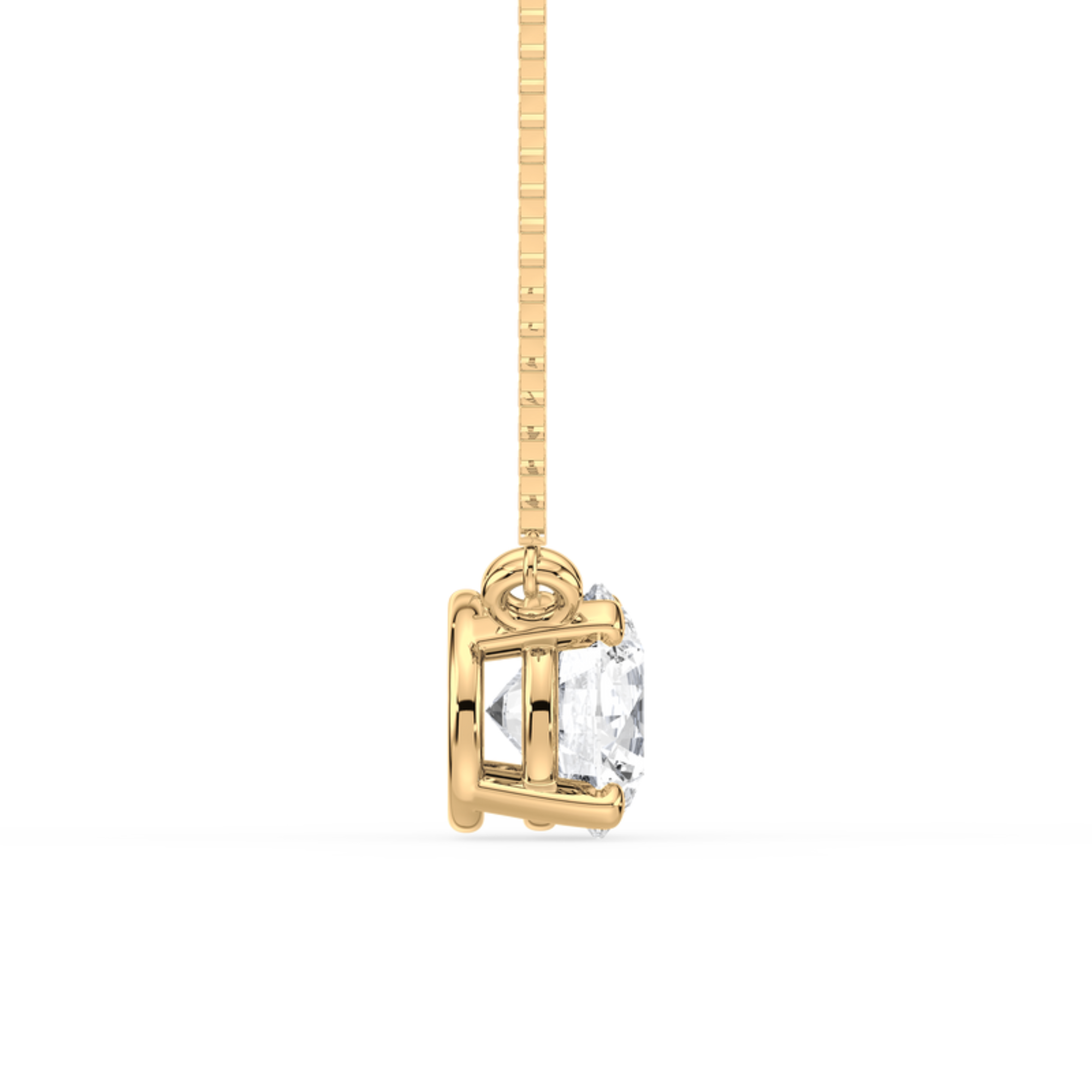 Solitaire Floating Lab-Grown Diamond Pendant