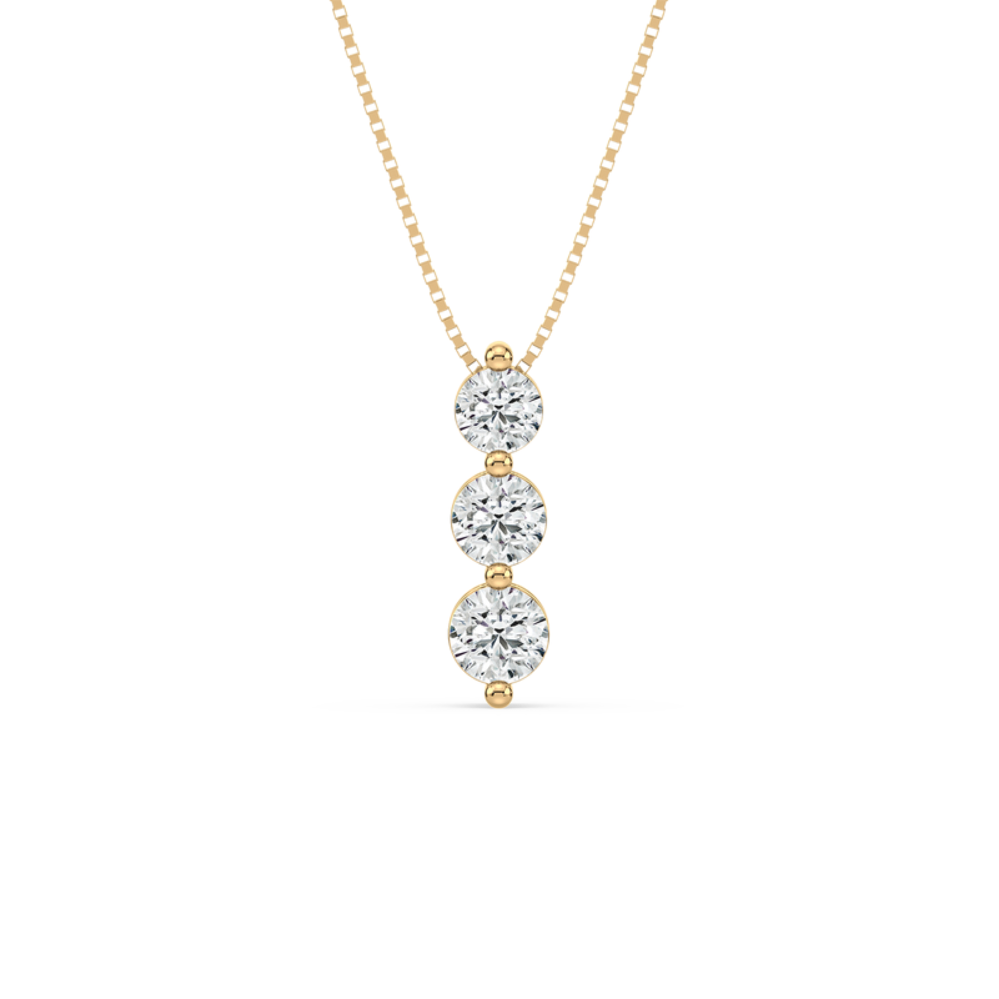 1 Carat Three-Stone Graduated Diamond Pendant