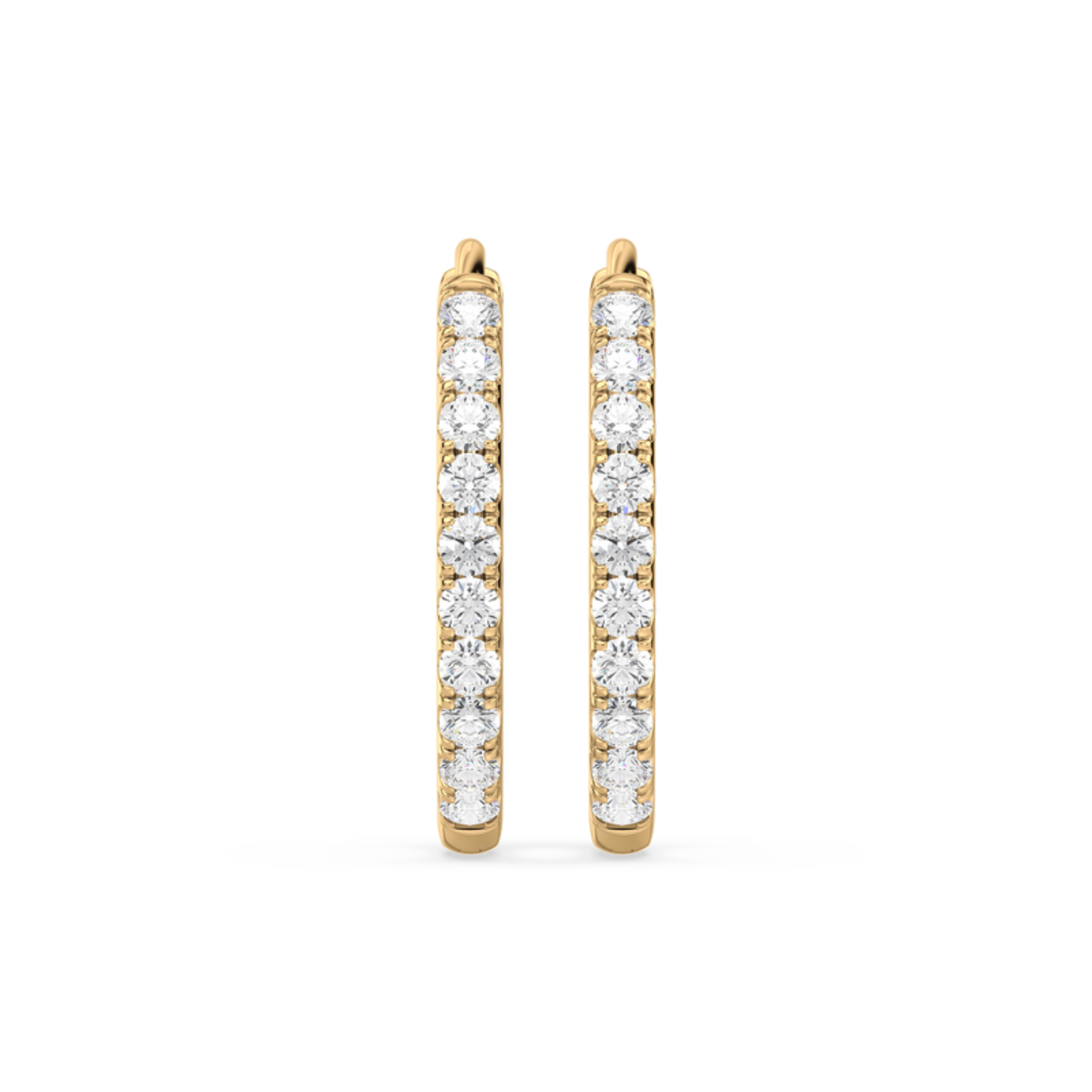 Inside-Outside Hoop Earrings with Lab-Grown Diamonds