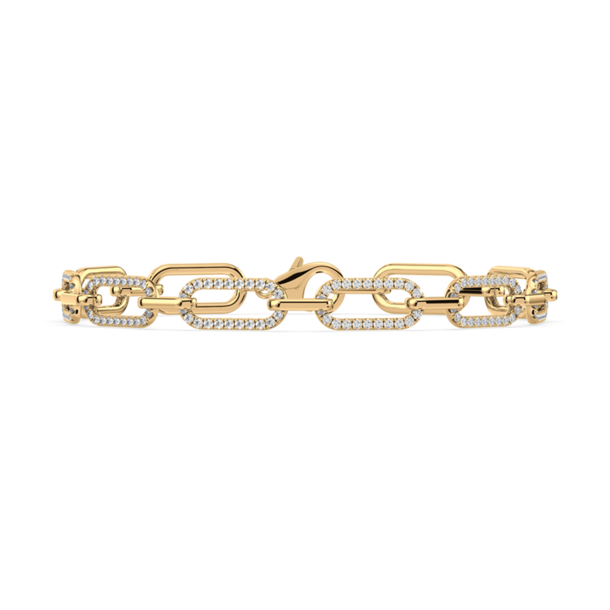 2 Carat Lab-Grown Diamond Paperclip Bracelet
