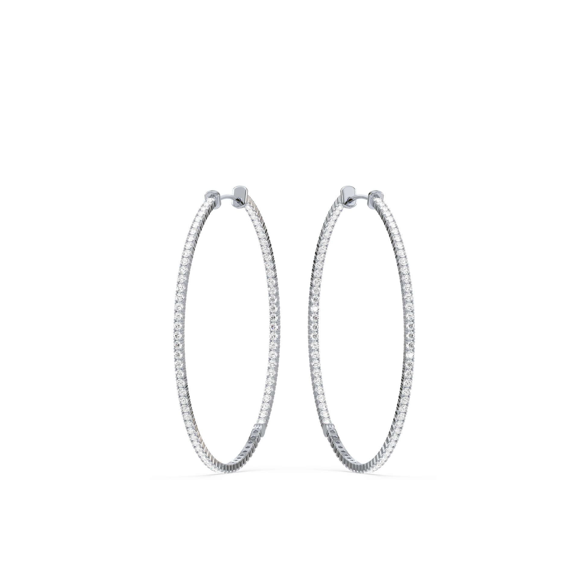 1 Carat Halo Style French-Set Lab-Grown Diamond Stud Earrings