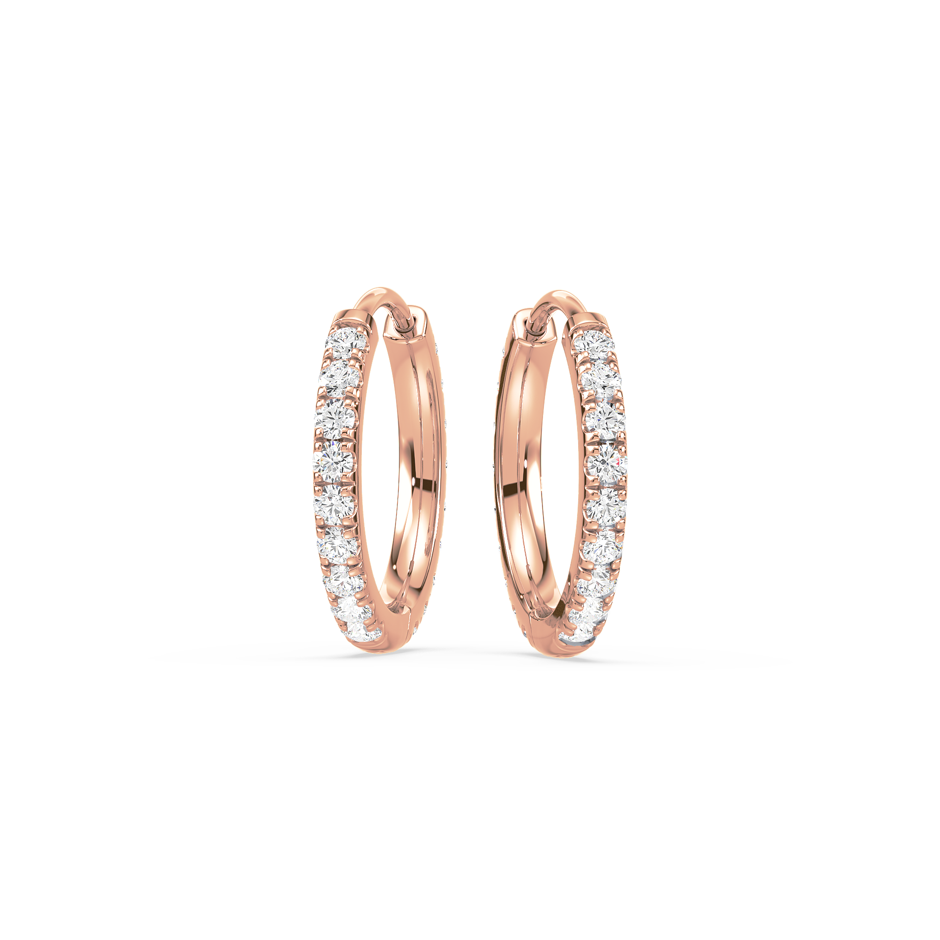 1 Carat Round Lab-Grown Diamond Hoop Earrings
