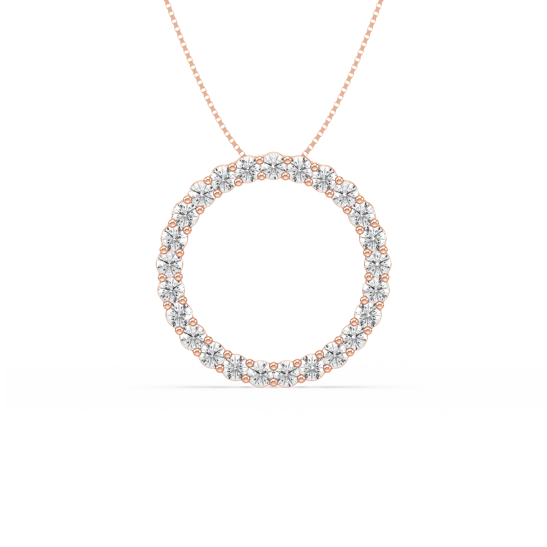 Lab-Grown Diamond Eternity Circle Pendant