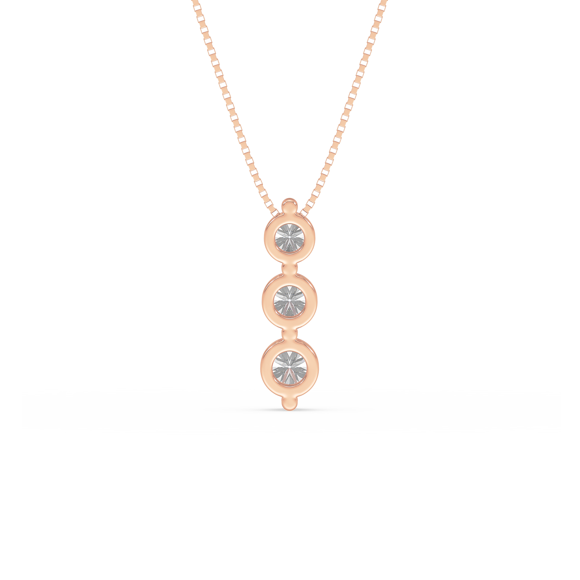 1 Carat Three-Stone Graduated Diamond Pendant