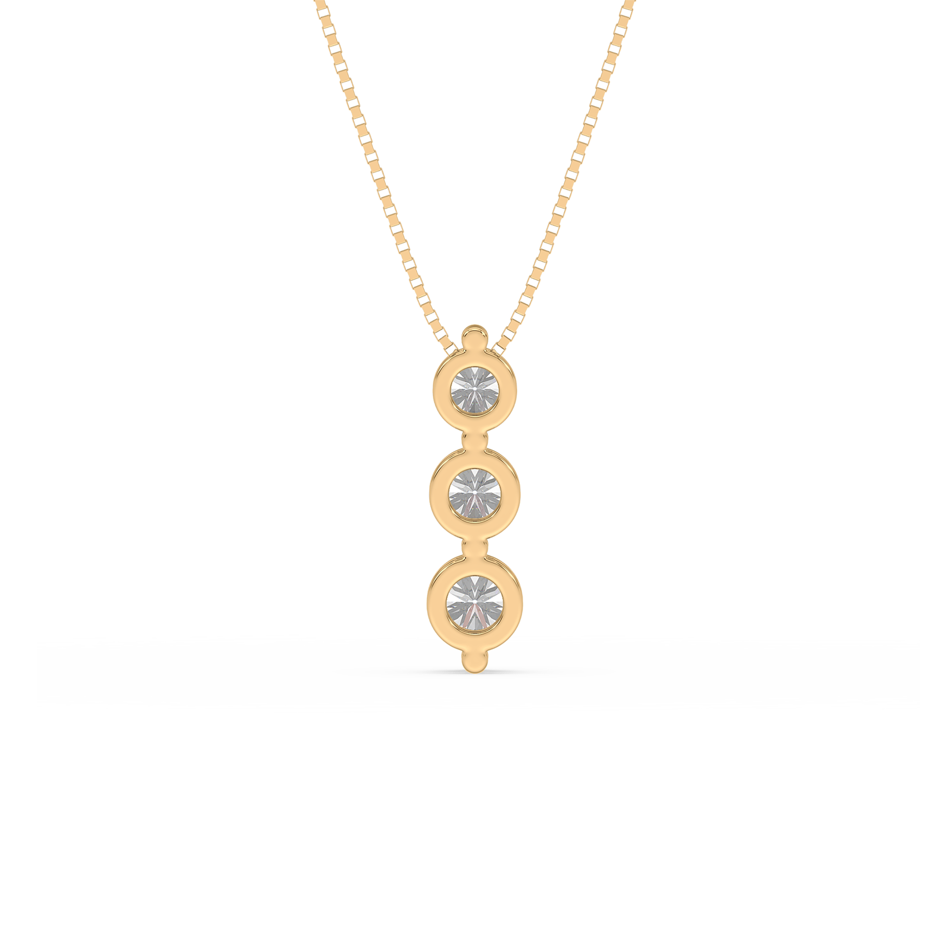 1 Carat Three-Stone Graduated Diamond Pendant