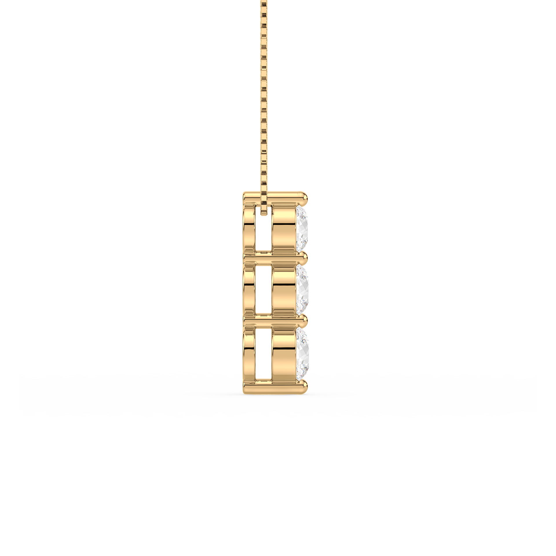 1 Carat Three-Stone Graduated Diamond Pendant