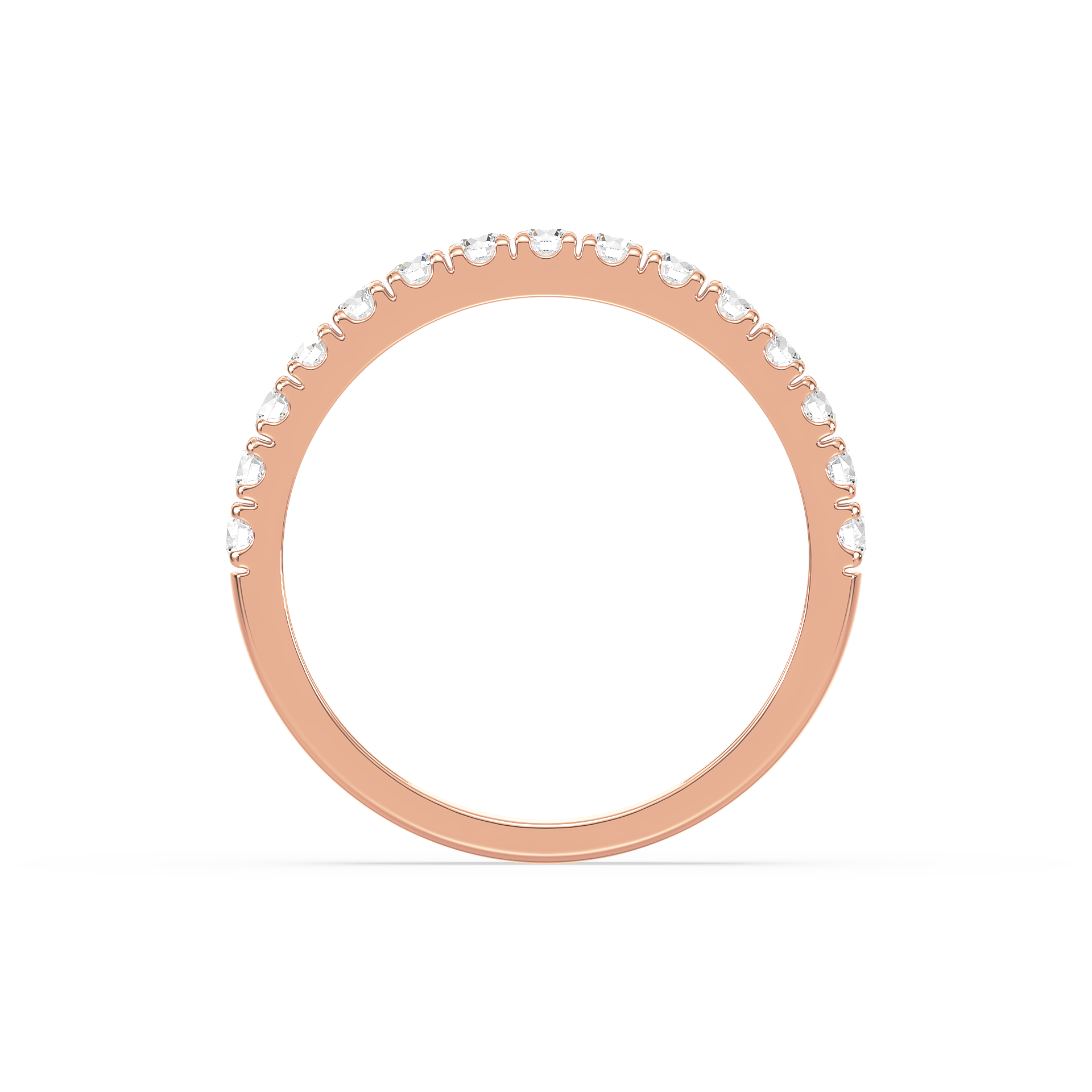 3/4 Carat Channel Set Half Eternity Lab-Grown Diamond Band