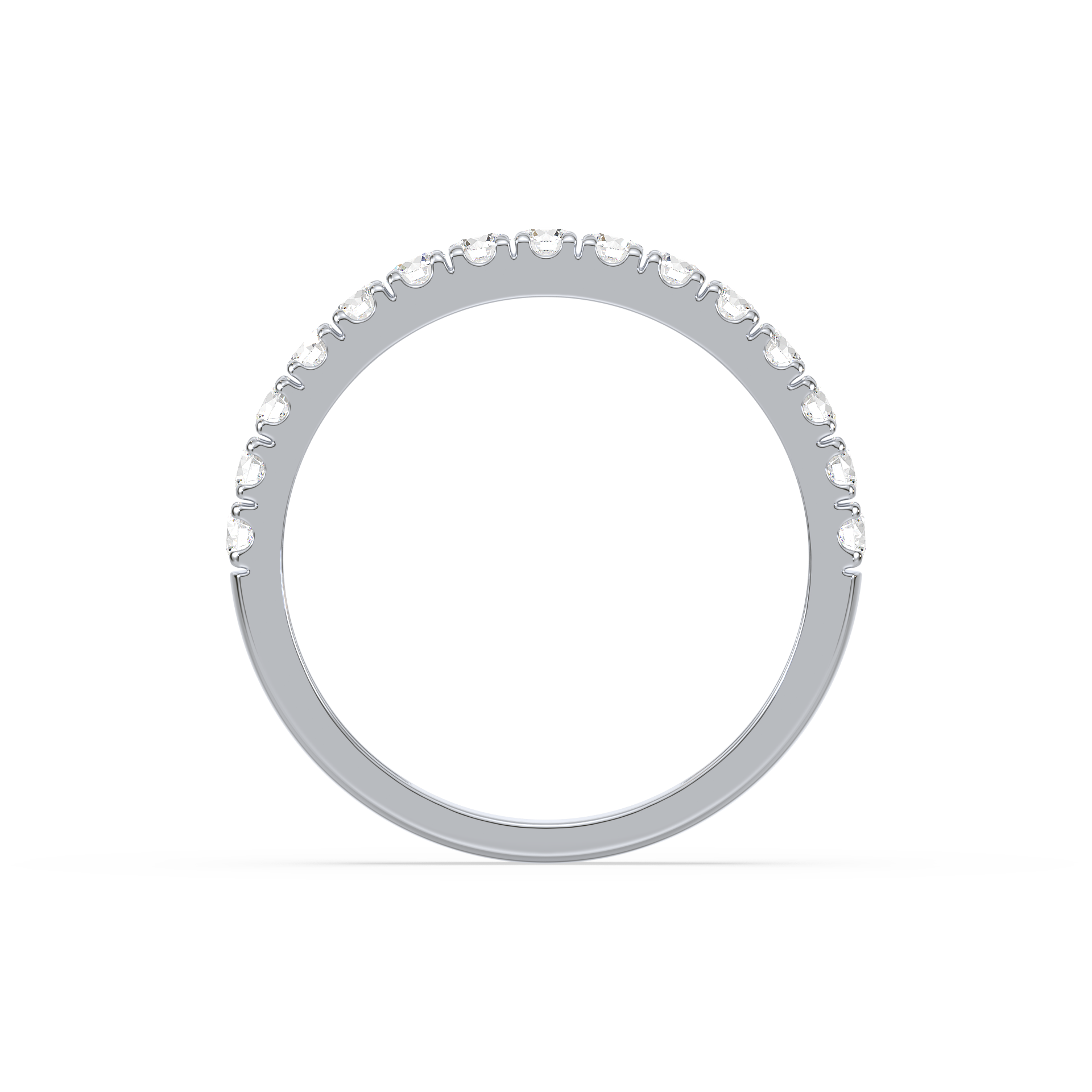 3/4 Carat Channel Set Half Eternity Lab-Grown Diamond Band