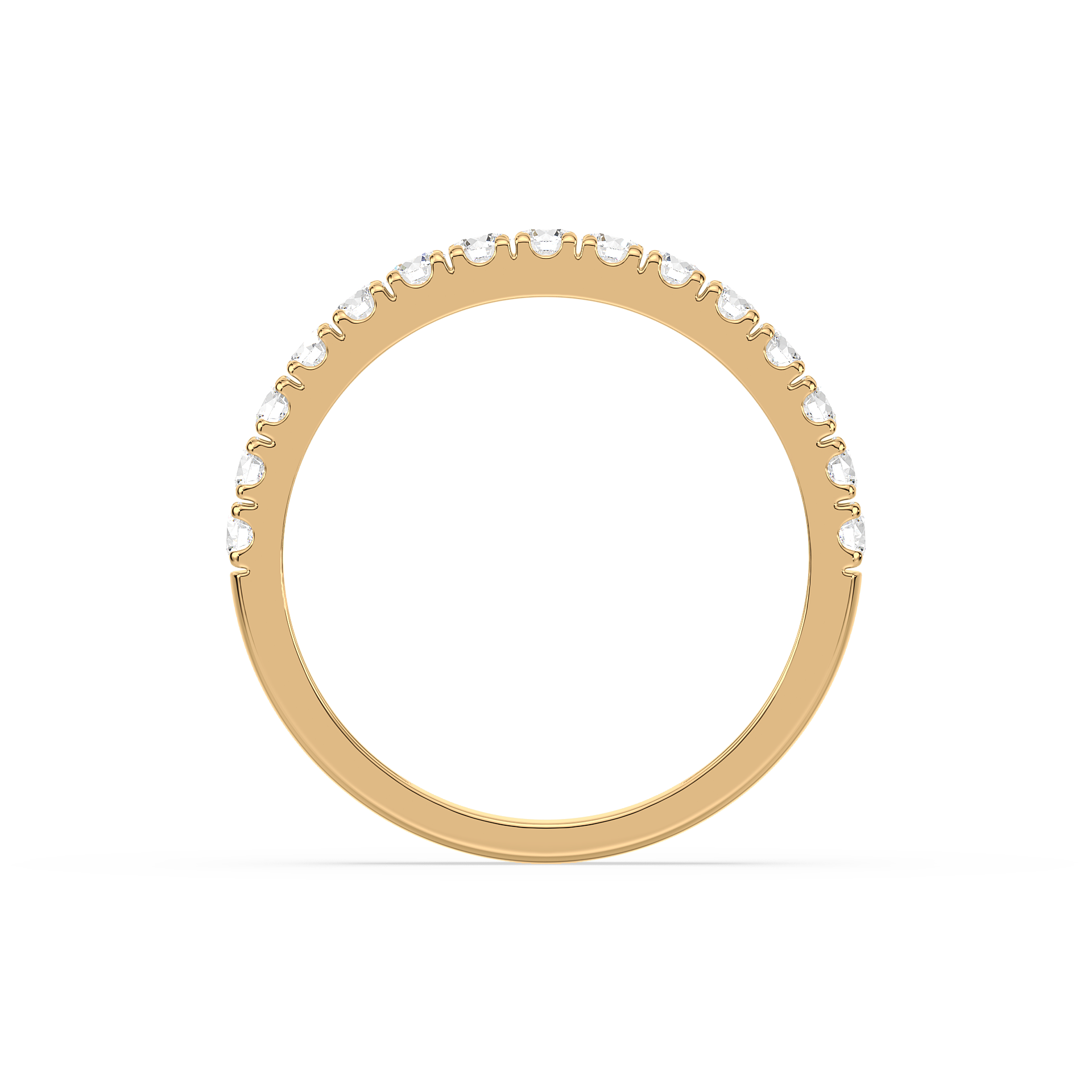 3/4 Carat Channel Set Half Eternity Lab-Grown Diamond Band